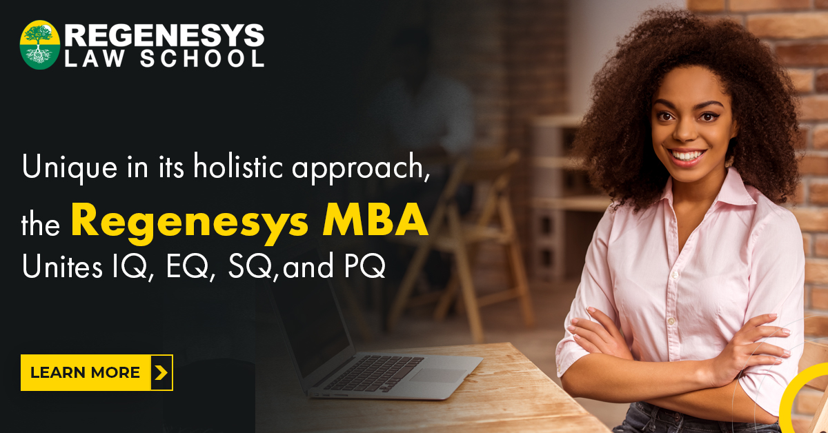 Unique in its holistic approach, the Regenesys MBA 