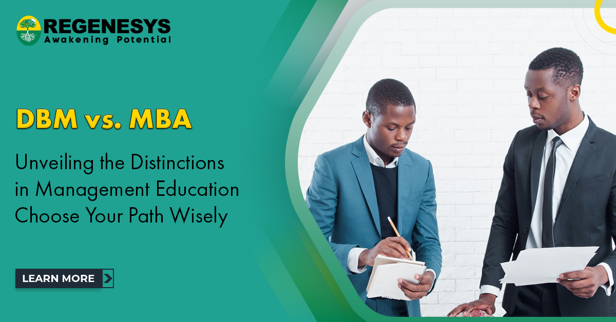 DBM vs. MBA: Unveiling the Distinctions in Management Education. Choose Your Path Wisely!