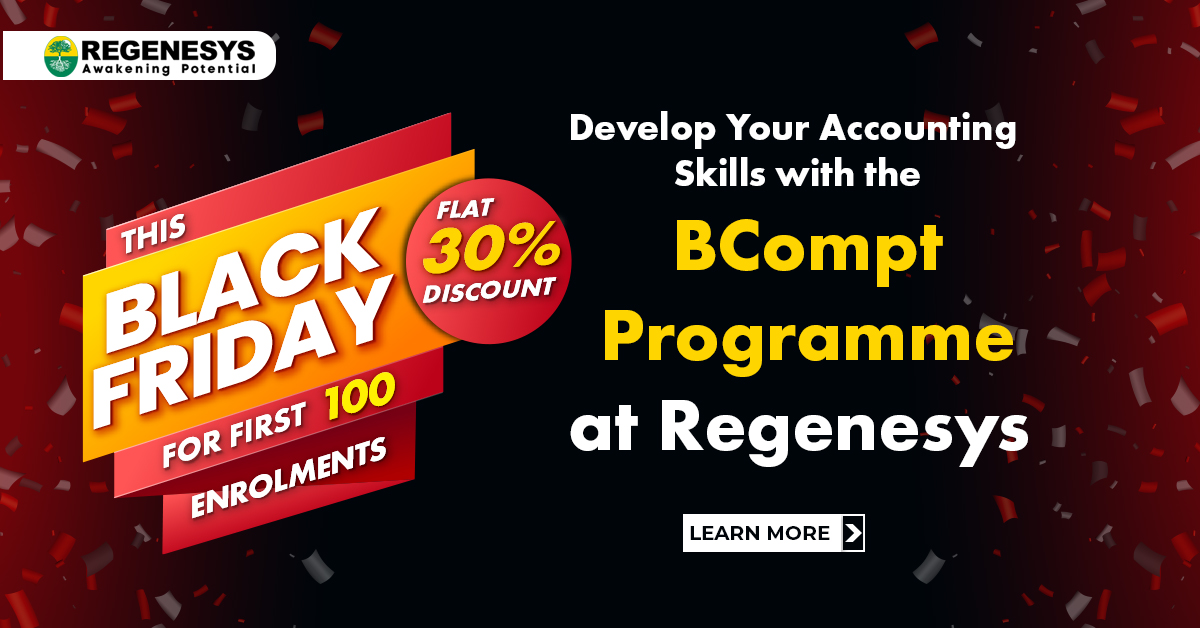 BCOMPT Programme at Regenesys this Black Friday