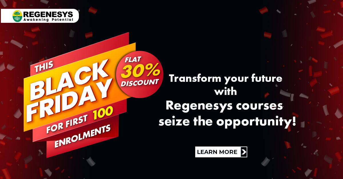 This Black Friday, transform your future with a 30% discount on Regenesys courses - seize the opportunity!