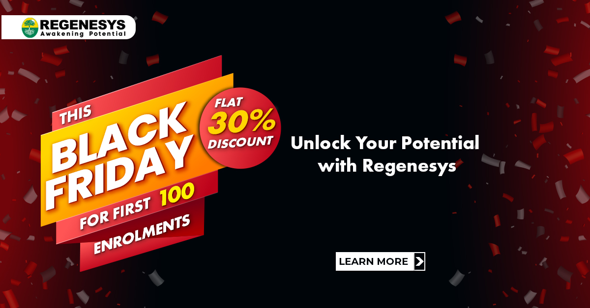 This Black Friday, Unlock Your Potential with Regenesys' Exclusive Black Friday 30% Discount!