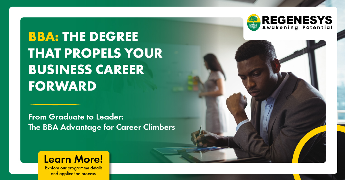 BBA: The Degree That Propels Your Business Career Forward.