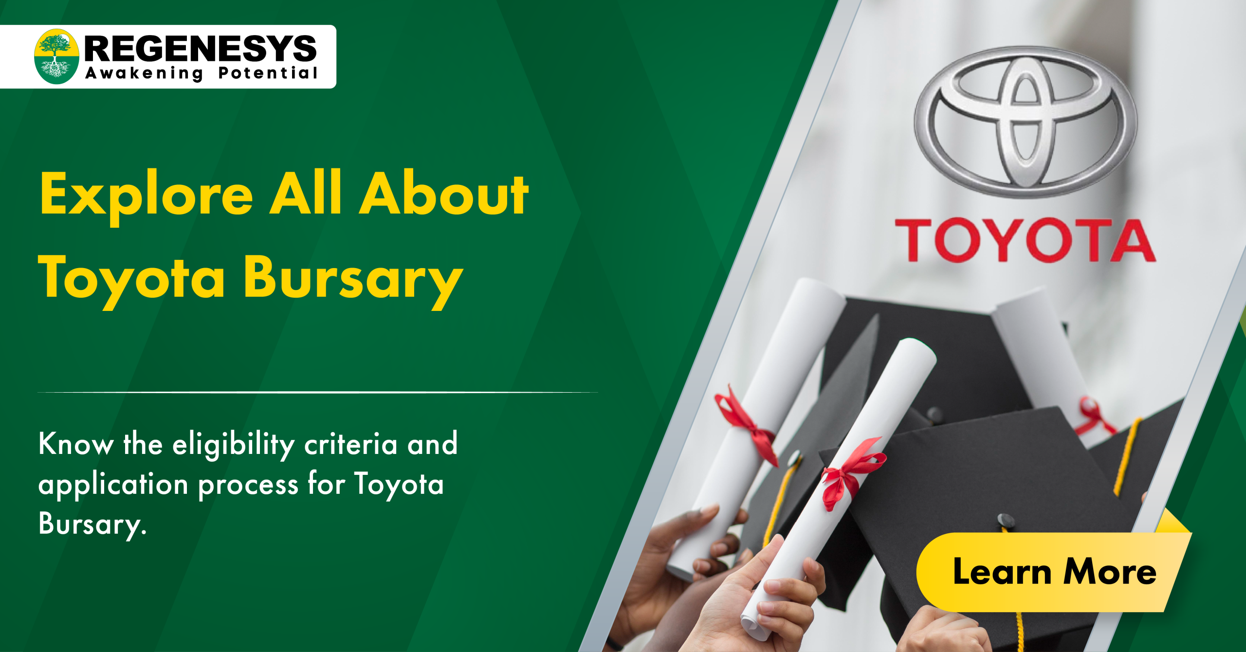 Toyota Bursary 2025 Application Closing on 30th September