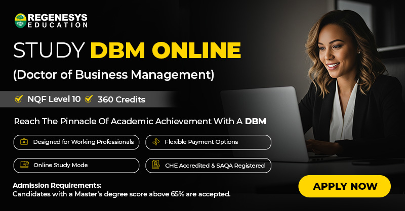 Postgraduate Diploma in Business Management programme at Regenesys