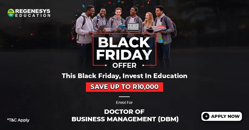Black Friday Offer - Save Upto R10,000 on all programmes