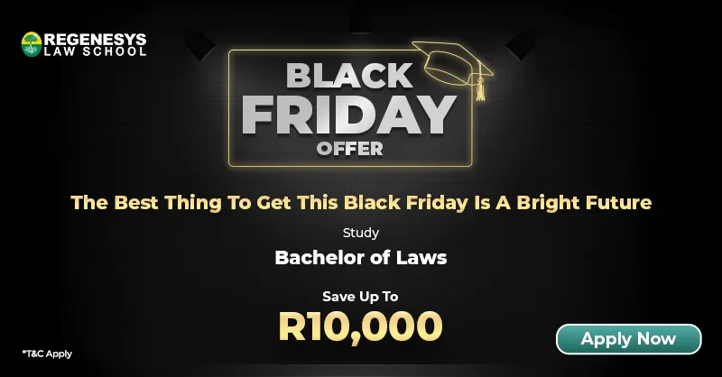 Black Friday Sale - Save upto R10,000 on all programmes at Regenesys