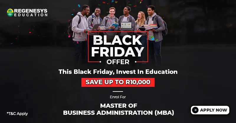 Black Friday Offer - save upto R10,000 on all programmes