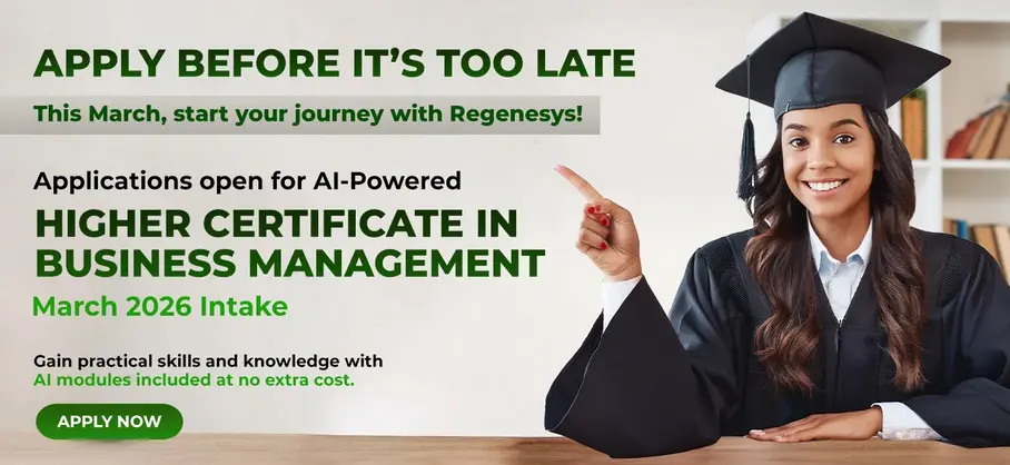 apply before its too late - higher certificate in business management in south africa