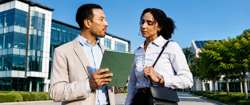 Bachelor of Business Administration professionals discussing business strategy in South Africa