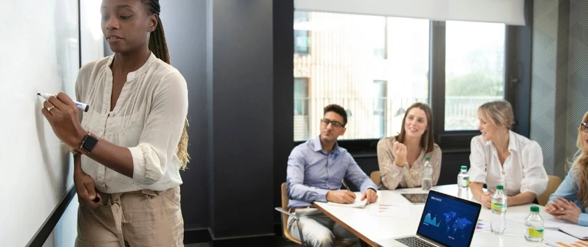 Workplace training and development course session