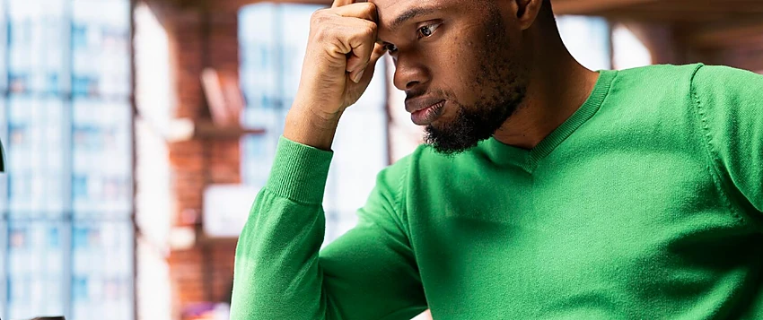 Employee experiencing burnout and emotional exhaustion at work