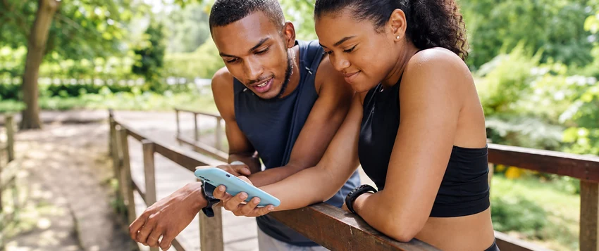 Young adults using technology while practising digital wellbeing